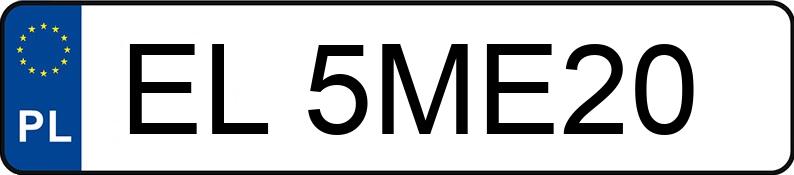 Numer rejestracyjny EL 5ME20 posiada CHEVROLET CAMARO - EL5ME20 Numer rejestracyjny EL 5ME20 posiada CHEVROLET CAMARO - EL5ME20