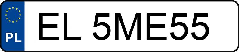 Numer rejestracyjny EL 5ME55 posiada FIAT BRAVO - EL5ME55 Numer rejestracyjny EL 5ME55 posiada FIAT BRAVO - EL5ME55