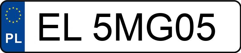 Numer rejestracyjny EL 5MG05 posiada BMW X3 - EL5MG05