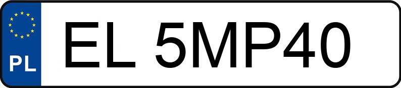 Die Registrierungsnummer EL 5MP40 hat VOLKSWAGEN PASSAT CJ - EL5MP40