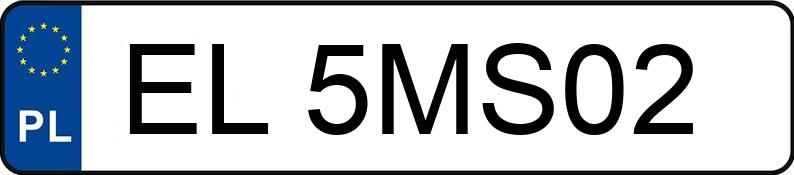 Numer rejestracyjny EL 5MS02 posiada BMW 520D - EL5MS02