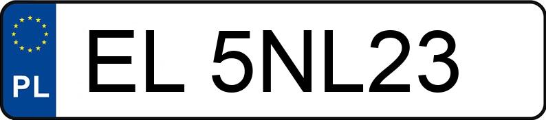 Numer rejestracyjny EL 5NL23 posiada SKODA OCTAVIA RS - EL5NL23