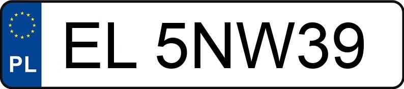 Numer rejestracyjny EL 5NW39 posiada FORD FIESTA - EL5NW39