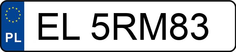 Numer rejestracyjny EL 5RM83 posiada HYUNDAI Getz 1.3 MR`03 E3 - EL5RM83