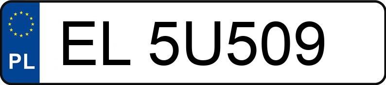 Numer rejestracyjny EL 5U509 posiada MAZDA 6 - EL5U509
