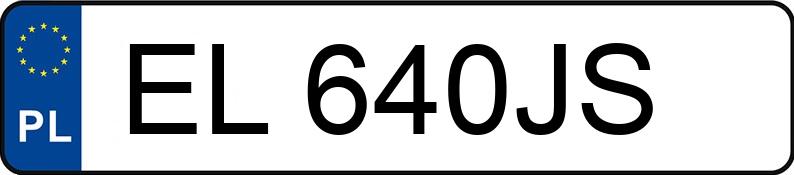 Numer rejestracyjny EL 640JS posiada PEUGEOT 308 - EL640JS