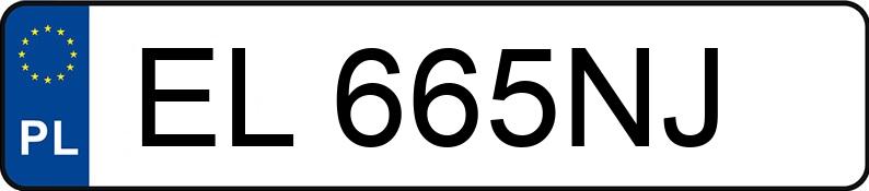 Numer rejestracyjny EL 665NJ posiada FORD FOCUS 1.6 - EL665NJ