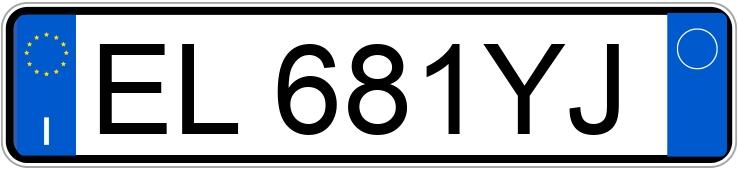 Numer rejestracyjny EL681YJ posiada CITROEN C4 2a serie