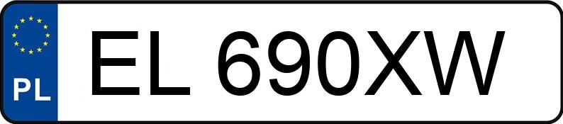 Numer rejestracyjny EL 690XW posiada VOLKSWAGEN Transporter T5 1.9 TDi MR`03 E4 3.0t Transporter T5 1.9 TDi MR`03 E4 3.0t - EL690XW