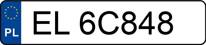 Numer rejestracyjny EL 6C848 posiada MITSUBISHI ASX 1.6 MR`17 E6 Inform - EL6C848