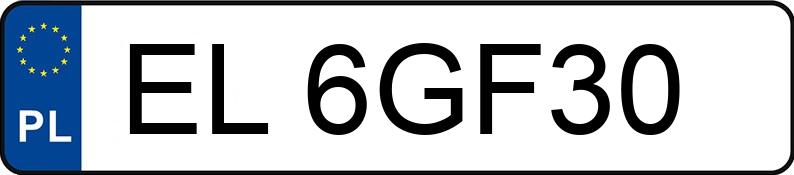 Numer rejestracyjny EL 6GF30 posiada KIA XCEED - EL6GF30