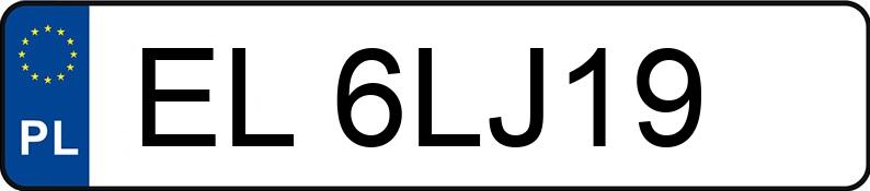 Numer rejestracyjny EL 6LJ19 posiada TOYOTA YARIS - EL6LJ19 Numer rejestracyjny EL 6LJ19 posiada TOYOTA YARIS - EL6LJ19