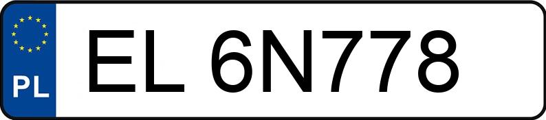 Numer rejestracyjny EL 6N778 posiada VOLKSWAGEN PASSAT - EL6N778