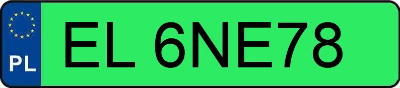 Numer rejestracyjny EL 6NE78 posiada AUDI  - EL6NE78