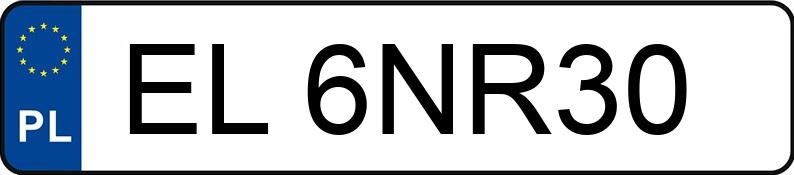 Numer rejestracyjny EL 6NR30 posiada MITSUBISHI Galant 2.5i Kat. MR`97 Galant 2.5i Kat. MR`97 - EL6NR30