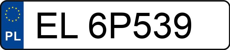 Numer rejestracyjny EL 6P539 posiada TOYOTA YARIS - EL6P539 Numer rejestracyjny EL 6P539 posiada TOYOTA YARIS - EL6P539