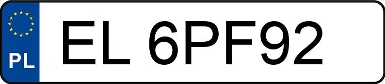 Numer rejestracyjny EL 6PF92 posiada FORD Mondeo 2.0 TDCi MR`10 E5 Ghia - EL6PF92