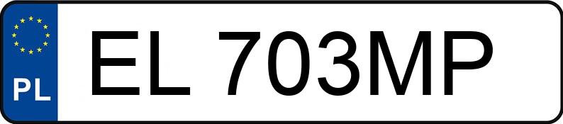Numer rejestracyjny EL 703MP posiada SKODA Roomster 1.2 TSI MR`11 E5 - EL703MP