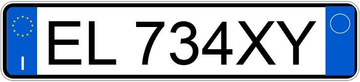 Numer rejestracyjny EL734XY posiada TOYOTA Yaris 3a serie