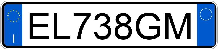 Numer rejestracyjny EL738GM posiada OPEL Corsa 4a serie