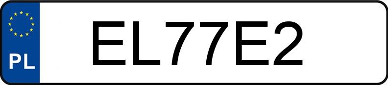 Numer rejestracyjny EL 77E2 posiada ZIPP Skutery Otis - EL77E2