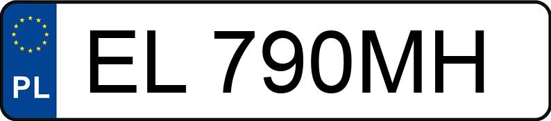 Numer rejestracyjny EL 790MH posiada SKODA SUPERB - EL790MH