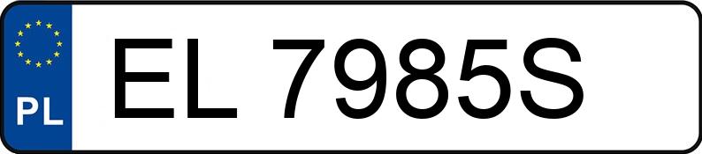 Numer rejestracyjny EL 7985S posiada MERCEDES-BENZ 923 Atego 9.5t 923 L - EL7985S