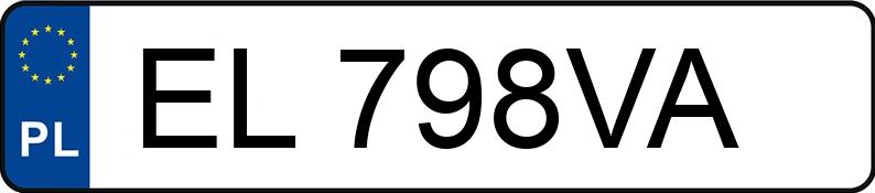 Numer rejestracyjny EL 798VA posiada KIA RIO - EL798VA