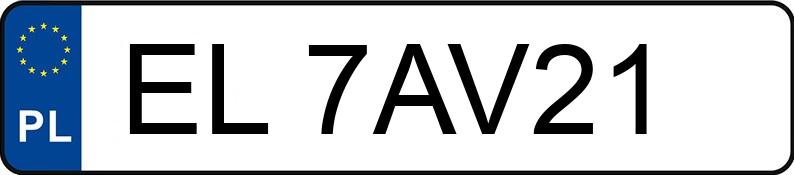 Numer rejestracyjny EL 7AV21 posiada OPEL MERIVA 1.7 CDTI - EL7AV21 Numer rejestracyjny EL 7AV21 posiada OPEL MERIVA 1.7 CDTI - EL7AV21