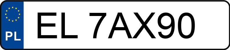 Numer rejestracyjny EL 7AX90 posiada SKODA Octavia 1.9 TDI MR`97 GLX - EL7AX90 Numer rejestracyjny EL 7AX90 posiada SKODA Octavia 1.9 TDI MR`97 GLX - EL7AX90