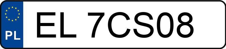 Numer rejestracyjny EL 7CS08 posiada HONDA Civic 1.5 MR`20 E6 Sport Plus Aut. - EL7CS08