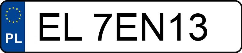 Numer rejestracyjny EL 7EN13 posiada RENAULT Megane III MR`14 E5 Life Energy 115 TCe - EL7EN13