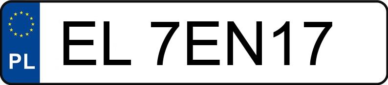 Numer rejestracyjny EL 7EN17 posiada HYUNDAI ELANTRA - EL7EN17 Numer rejestracyjny EL 7EN17 posiada HYUNDAI ELANTRA - EL7EN17