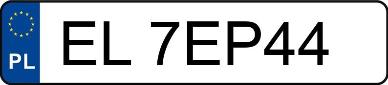 Numer rejestracyjny EL 7EP44 posiada BMW X3 Diesel MR`07 E4 E83 3.0D - EL7EP44