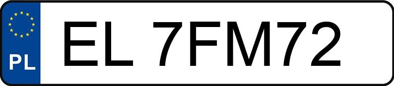 Numer rejestracyjny EL 7FM72 posiada BMW M 3 3.0 MR`22 E6d/e G80 xDrive Competition Step - EL7FM72