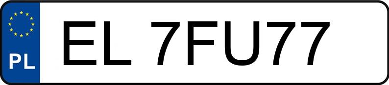 Numer rejestracyjny EL 7FU77 posiada BMW 520 Diesel MR`21 E6c/d G30 xDrive Steptronic - EL7FU77