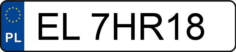 Numer rejestracyjny EL 7HR18 posiada DACIA DUSTER - EL7HR18