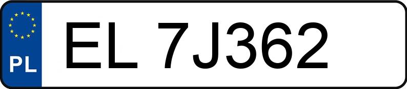 Pojazd o numerach EL7J362 uczestniczył w wypadku