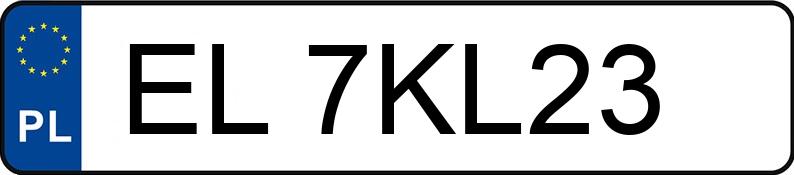Numer rejestracyjny EL 7KL23 posiada MERCEDES-BENZ G 550 - EL7KL23