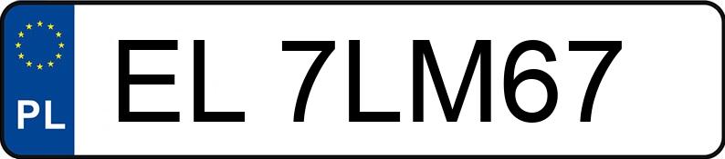 Numer rejestracyjny EL 7LM67 posiada AUDI Coupe TTS Quattro 2.0 TFSI MR`14 E6 8 S - EL7LM67