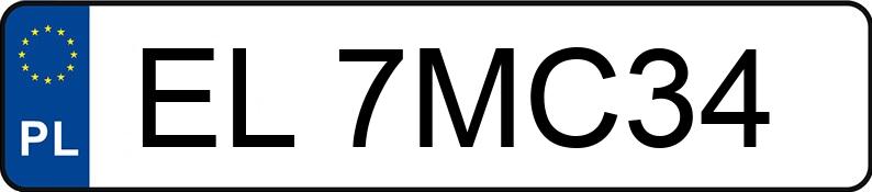 Numer rejestracyjny EL 7MC34 posiada MERCEDES-BENZ E 280 - EL7MC34