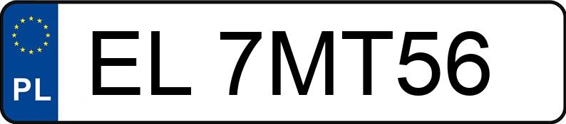 Numer rejestracyjny EL 7MT56 posiada BMW 320i MR`19 E6d G20 xDrive Steptronic - EL7MT56