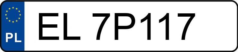 Numer rejestracyjny EL 7P117 posiada FIAT DUCATO - EL7P117 Numer rejestracyjny EL 7P117 posiada FIAT DUCATO - EL7P117