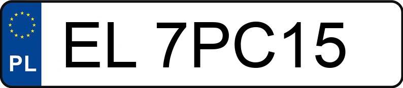 Numer rejestracyjny EL 7PC15 posiada SKODA Octavia IV 1.5 TSI MR`25 E6d Sportline - EL7PC15