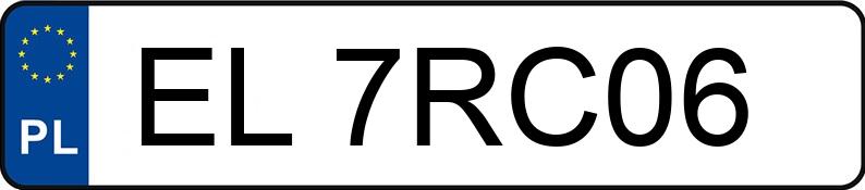 Numer rejestracyjny EL 7RC06 posiada MAN TGS L.2018.858.001 - EL7RC06