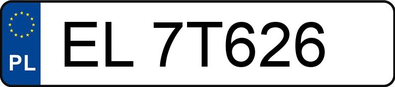 Numer rejestracyjny EL 7T626 posiada TOYOTA Avensis Wagon 2.0 Diesel MR`03 E4 Prestige - EL7T626