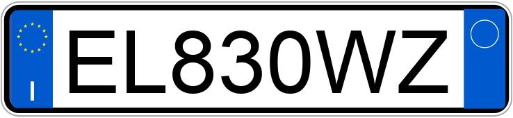 Numer rejestracyjny EL830WZ posiada MAZDA MX-5 3a serie
