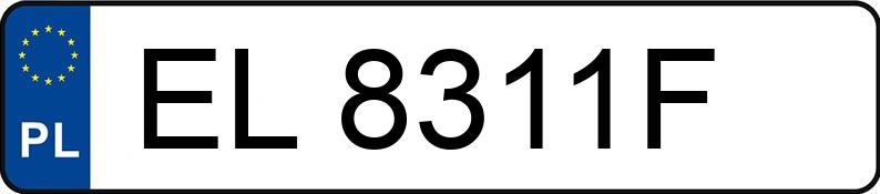Numer rejestracyjny EL 8311F posiada VOLKSWAGEN GOLF 2.0 - EL8311F