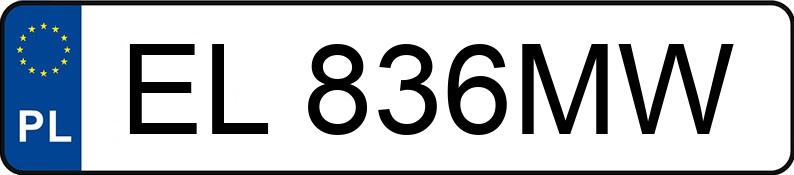 Numer rejestracyjny EL 836MW posiada OPEL ASTRA - EL836MW Numer rejestracyjny EL 836MW posiada OPEL ASTRA - EL836MW