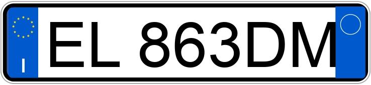 Numer rejestracyjny EL863DM posiada FIAT Freemont